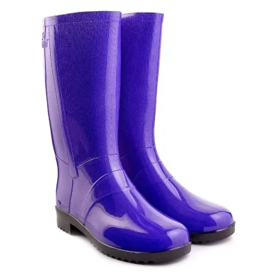 Чоботи гумові жіночі Неон Фіолетові