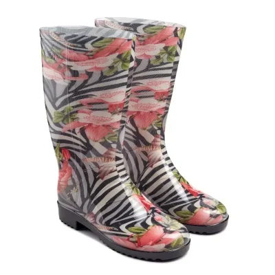 Чоботи гумові жіночі Літма рожеві квіти