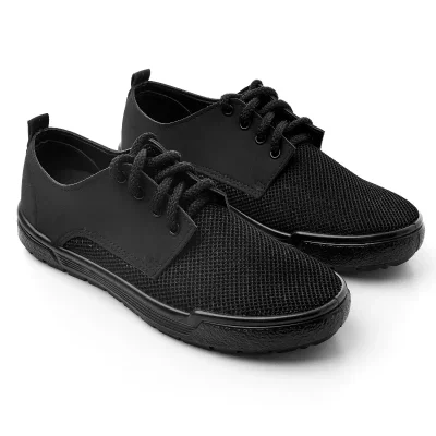 Чоловічі кеди з сіткою Детройт Чорні