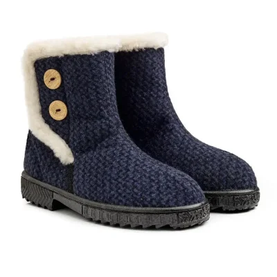 Бурки жіночі на хутрі Грета Сині