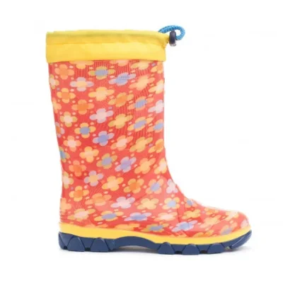 Чоботи гумові дитячі Квіти з затяжкою