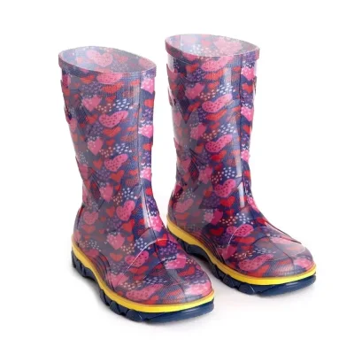 Гумові чоботи для дівчаток Сердечки