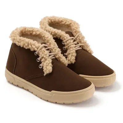 Кеди жіночі на хутрі коричневі Літма Теді