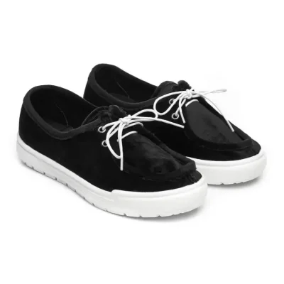 Мокасини жіночі чорно-білі Меланія