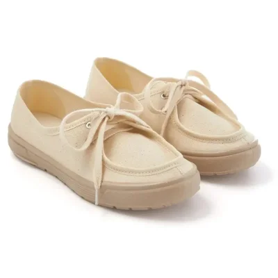 Жіночі мокасини бавовняні Меланія бежеві
