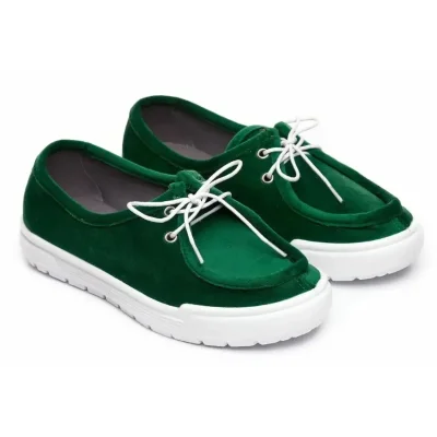 Мокасини жіночі зелені Меланія