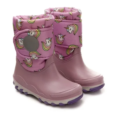 Дитячі чоботи зимові утеплені Оскар Єдиноріг рожеві