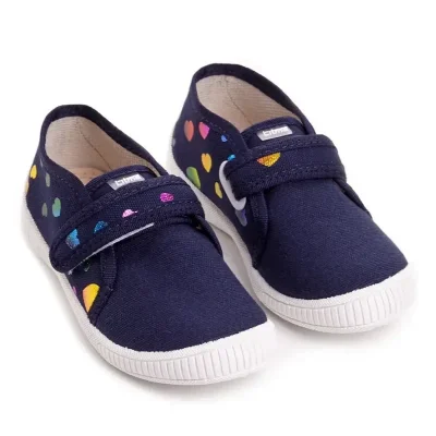 Капці для дитячого садочку Samy сині сердечки