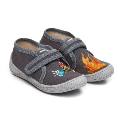 Капці для хлопчиків Samy сірий Пожежник